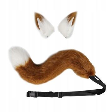Wilcze Uszy Ogon Zestaw Cosplay Furry dla