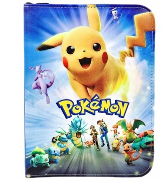 БОЛЬШОЙ АЛЬБОМ ДЛЯ 400 КАРТ ПОКЕМОНОВ НА МОЛНИИ С 30 БЕСПЛАТНЫМИ КАРТОЧКАМИ