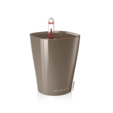 Doniczka Mini Deltini taupe połysk Lechuza