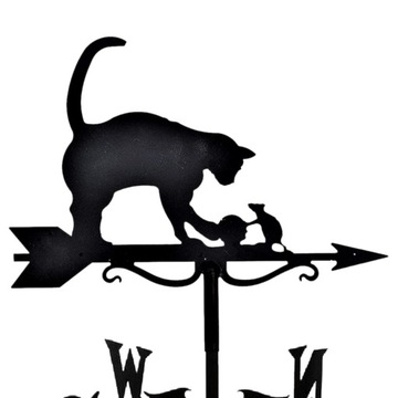 Флюгер для наружной установки Кот и Крыса