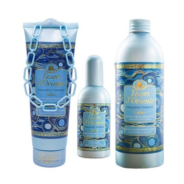 Tesori d'Oriente zestaw THALASSO THERAPY żel, płyn do kąpieli, perfumy