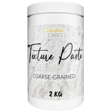 Крупнозернистая структурная паста белого цвета для 3D структур и эффектов, 2 кг.