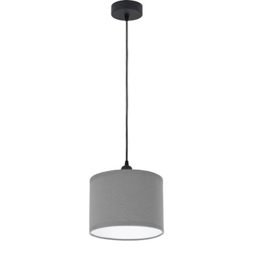 LAMPA WISZĄCA SUFITOWA MINI ABAŻUR TKANINA LED