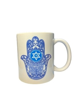 Kubek hamsa judaika