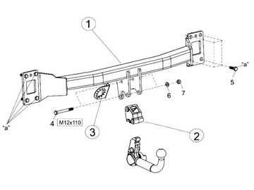 ODEPÍNACÍ SVISLÉ ZAŘÍZENÍ(HÁK) TÁŽNÝ ORIS PORSCHE CAYENNE 2010-2017