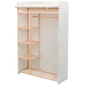 vidaXL Szafa z drewna sosnowego i tkaniny, 110 x 40 x 170 cm, 42976