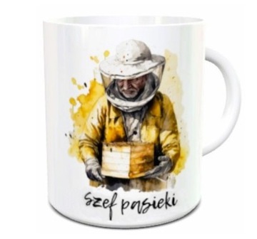 KUBEK Pszczelarza KUBEK SZEF PASIEKI prezent
