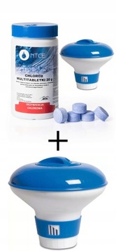 CHLOR BLUE Małe Niebieskie Tabletki Multifunkcyjne + DOZOWNIK ! NTCE 20g1kg