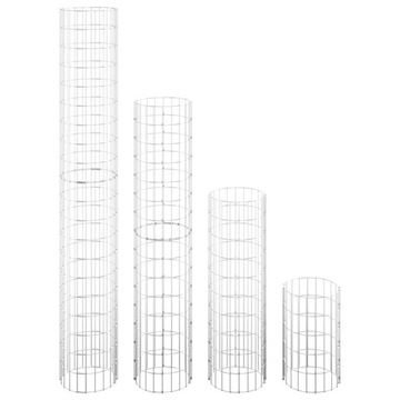 VidaXL Габионные корзины, круглые, 4 шт., Ø30x50/10