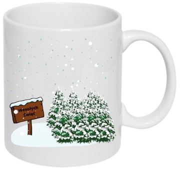 KUBEK PREZENT ŚWIĄTECZNY ZIMOWY BOŻE NARODZENIE