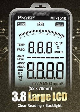 Универсальный счетчик True RMS, Proskit, MT-1510