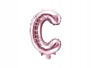 Balon Foliowy Literka C Litera Różowe Złoto 35 cm