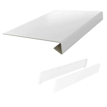 Nakładka na parapet 30x210 Biały + zaślepki gratis nosek 5cm