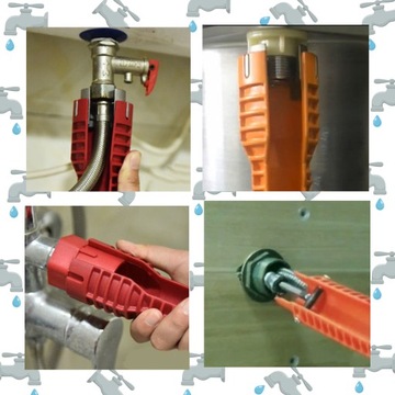 ТОРЦЕВОЙ КЛЮЧ ДЛЯ УСТАНОВКИ Смесителей для раковины, ВЫРАВНИВАНИЯ Смесителей 8-В-1