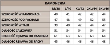 Klasyczna RAMONESKA DAMSKA BIAŁA Eko Skóra, KURTKA WIOSENNA Taliowana, r. M