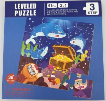 МАГНИТНАЯ КНИГА-ПАЗЗЛ ОКЕАНСКИЕ АКУЛЫ СОКРОВИЩЕ РУСУЛКИ