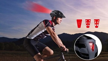 Велосипедный шлем DUNLOP M с регулируемой красной светодиодной подсветкой сзади