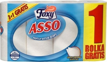 Ręcznik papierowy celuloza Foxy w opakowaniu 4 szt. biały