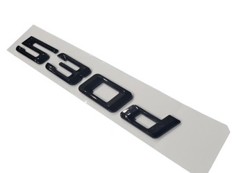 Emblemat 530d do BMW Czarny Połysk