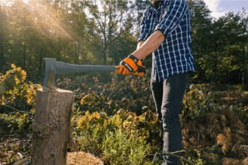 Топор-колун FISKARS S X11 + топор BRADAS для колки дров 80см