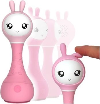 ALILO KRÓLICZEK INTERAKTYWNY SMARTY BUNNY Muzyka Różowy Zabawka Grzechotka