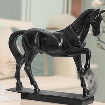 Statua konia Figurka na biurko Figurki koni do salonu w stylu ogrodowym A
