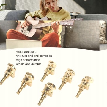 Набор золотых колков для настройки гитары без