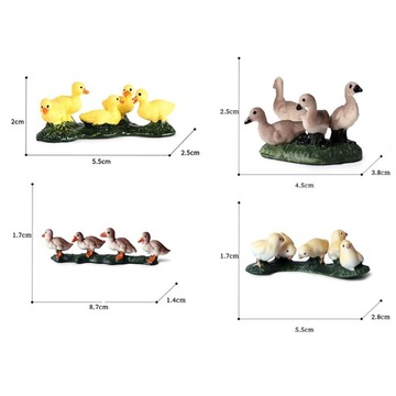 4 Набор фигурок гусей Животные Сказочные украшения