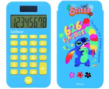 Kalkulator 8 cyfrowy Disney Stitch z osłoną
