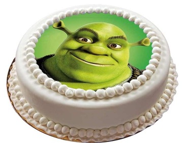Opłatek na Tort SHREK nasycone kolory, wysyłka 24h