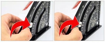 Stolarski Budowlany składana trójkątna linijka