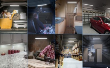 МОЩНАЯ ЛАМПА 168 LED 12В КАБИНА ДЛЯ ПРИЦЕПОВ-ДАВЕЛИКОВ 2 шт. 16Вт 39см