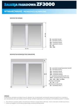 Rolety zewnętrzne / Żaluzje fasadowe - SZCZECIN