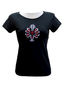T-shirt koszulka haft parzenica góralska folk S