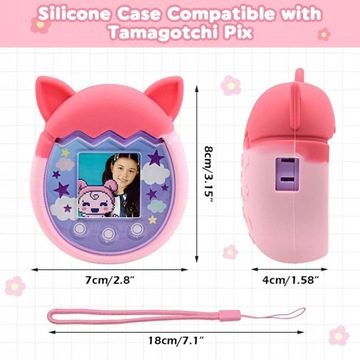 Silikonowe etui do Tamagotchi Pix kolorowe