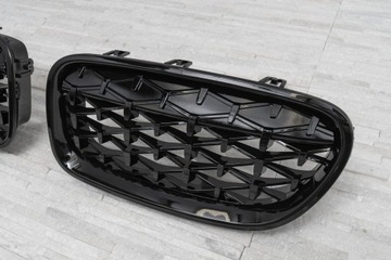 BMW SERIA 5 F10 GRILL PRZEDNI CZARNY DIAMOND NERKI