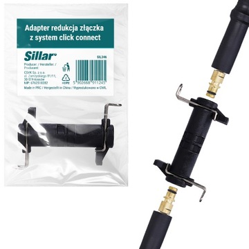 Złącze reduktor adapter Sillar Click do węża Karcher K2 K3 K4 K5 K6 K7