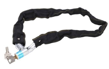 ЗАЖИМ, ВЕЛОСИПЕДНЫЙ ЗАМОК, ТОЛСТАЯ ЦЕПЬ 80СМ, ДЛИННЫЙ МОТОЦИКЛ С ЗАМКОМ ДЛЯ СКУТЕРА