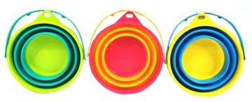 154881 СКЛАДНОЕ СИЛИКОНОВОЕ ВЕДРО ДЛЯ ПЕСКА