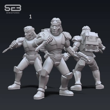 Модель Bad Batch Hunter подходит для игры Star Wars Legion.