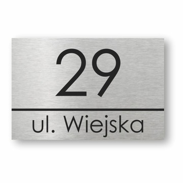 Tabliczka Adresowa Numer domu Aluminium 40x30cm UV