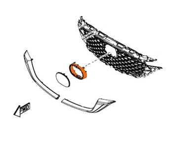 РАДАР РЕШЕТКА ЭМБЛЕМА БАЗА КРОНШТЕЙН MAZDA CX-5 2021-2024 ОРИГИНАЛ