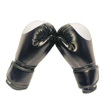 .Kids Boxing Glove Training Sparring Gloves Sturdy for Home Black 10oz