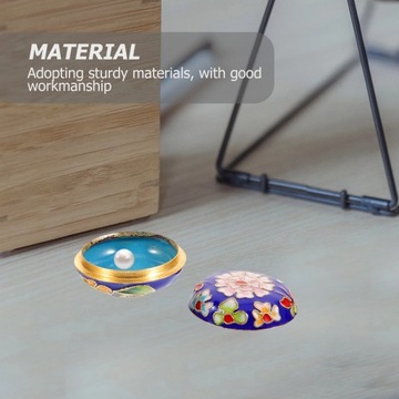 Характерные изделия ручной работы с перегородчатой ​​эмалью, пудреница, подарочные сувенирные украшения