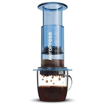 AEROPRESS CLEAR BLUE ZAPARZACZ i FILTRY - kolor niebieski ORYGINAŁ