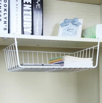 KOSZYK PODWIESZANY DO SZAFY kosz ORGANIZER biały 35cm
