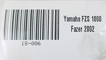YAMAHA FZS 1000 FAZER 01 - 05 ЗАЩИТА РАМЫ ЛЕВАЯ БОКОВАЯ ПАНЕЛЬ