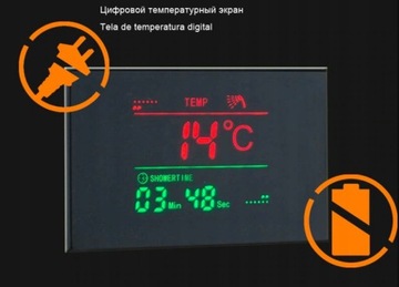 Душевая панель с тропическим душем и светодиодным водопадом