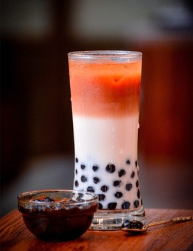 Bubble Tea лопающиеся фруктовые шарики молекулярная икра боба | Персик
