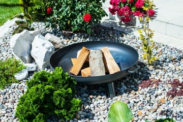 Большой садовый камин 80 см для барбекю.